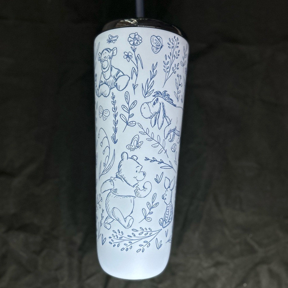 Disney Parks Winnie the Pooh Starbucks drink tumbler with straw - Picture 9 of 12